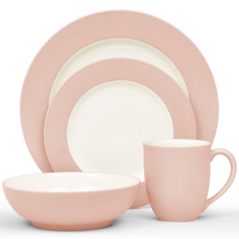 Noritake Pink Colorwave Rim Dinnerware Set
