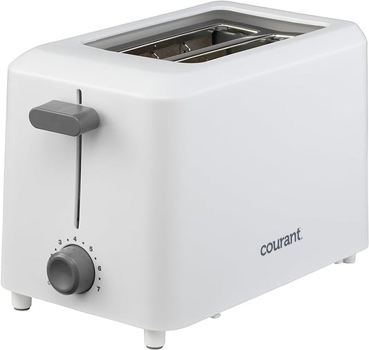 Courant White Cool Touch 2-Slice Toaster