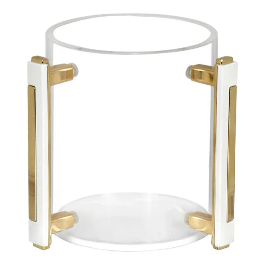 BT Shalom Clear/Gold Lucite Clear Wash Cup 1pc