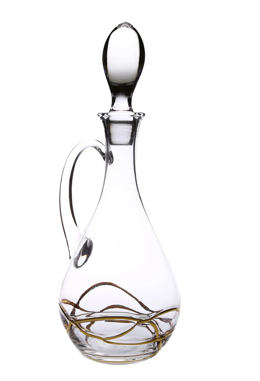 Classic Touch Gold Wine Decanter 12" 1pc