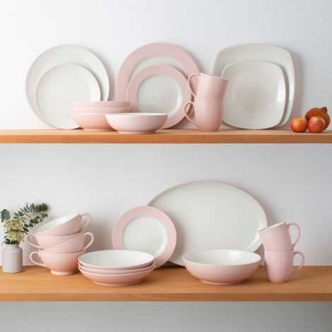 Noritake Pink Colorwave Rim Dinnerware Set