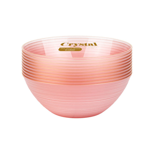 Crystal Design Pink Bowls 12oz. 10pc